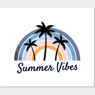 Summer Vibes Retro Style Posters and Art